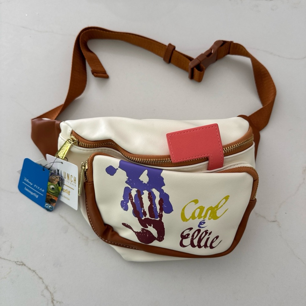 NWT DISNEY LOUNGEFLY “UP” CARL & ELLIE MAILBOX FANNY PACK